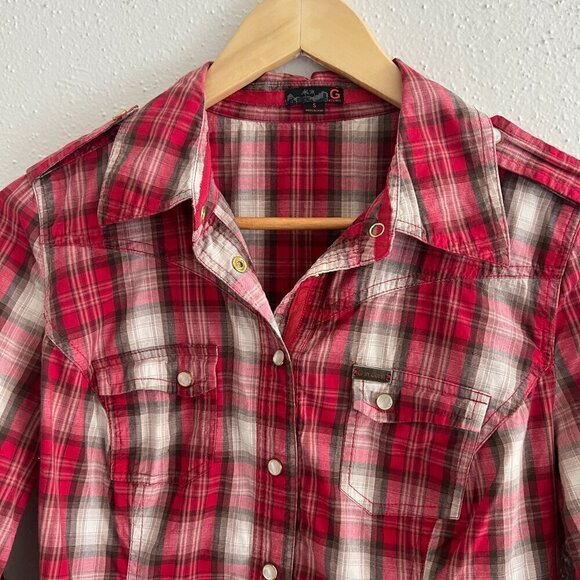 Guess Plaid Shirt - Picture 2 of 5